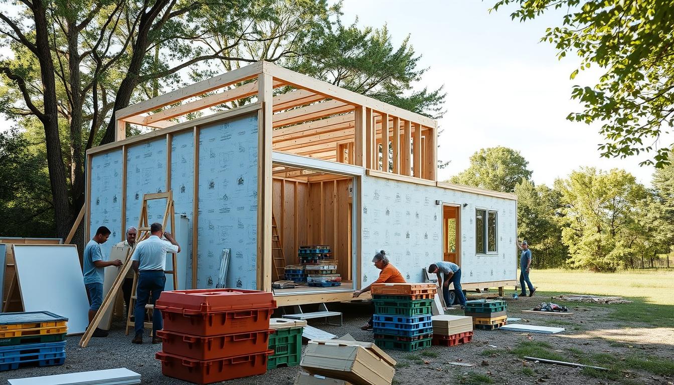 building process of kit homes