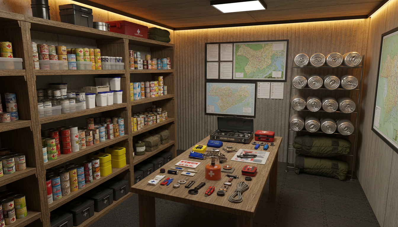 survival bunker supplies